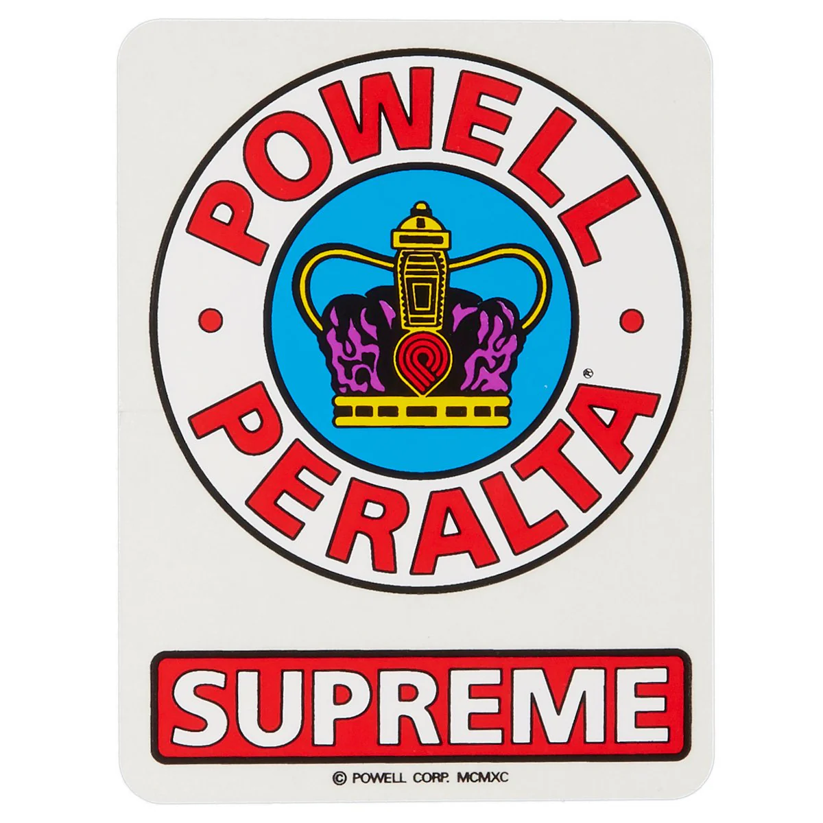 Powell-Peralta Supreme OG Stickers - 6"