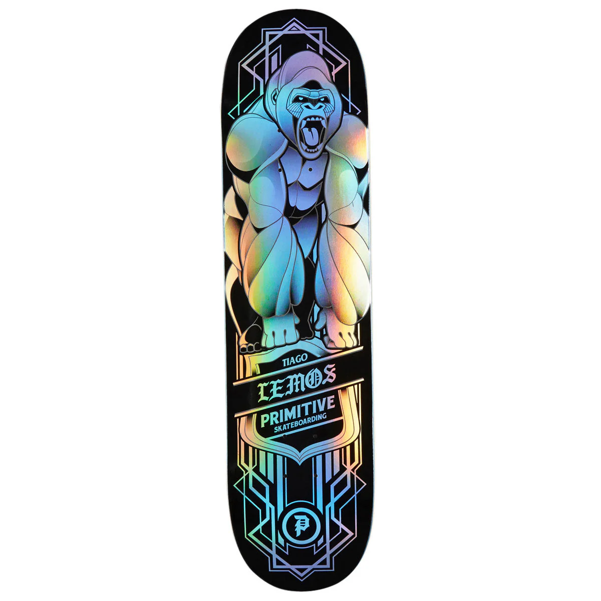 Primitive Lemos Gorilla Spectra Skateboard Deck - Black - 8.00"