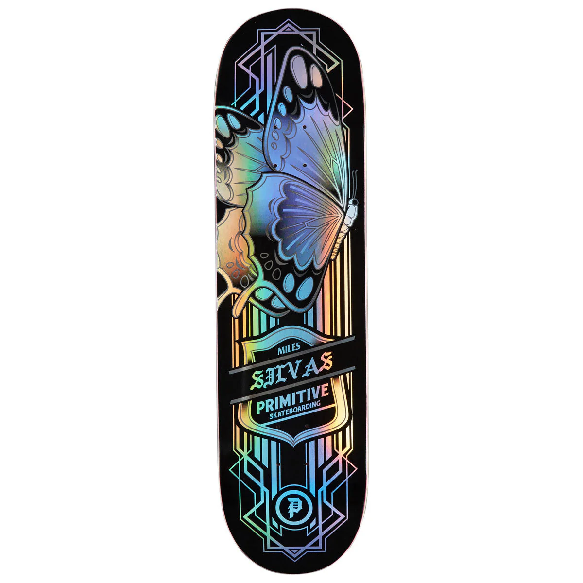 Primitive Silvas Butterfly Spectra Skateboard Deck - Black - 8.50"