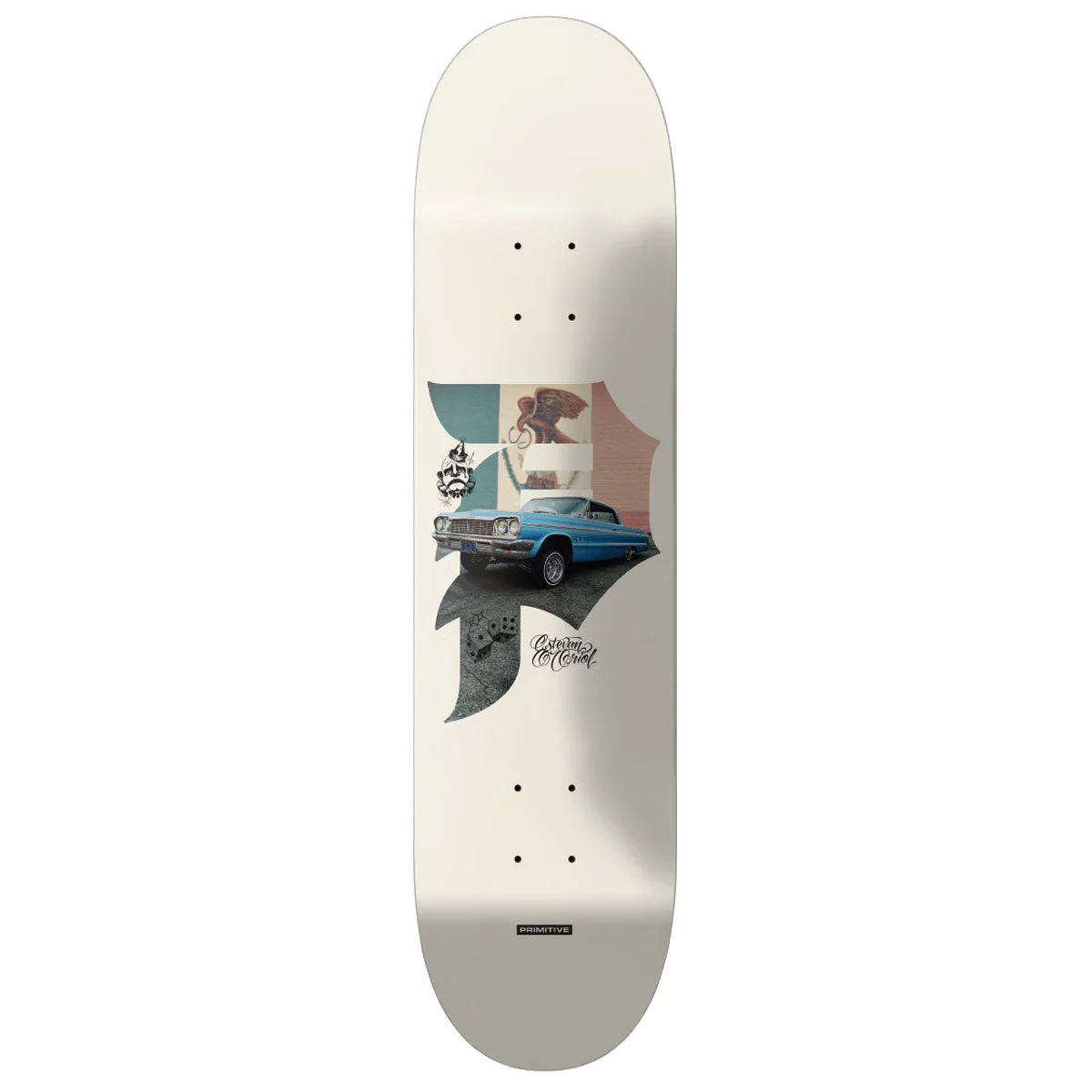 Primitive x Estevan Oriol Dirty P Pride Skateboard Deck - Natural - 8.25"