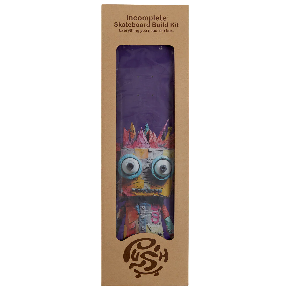 Push Big Rag Doll FP Skateboard Incomplete - Purple - 7.50"