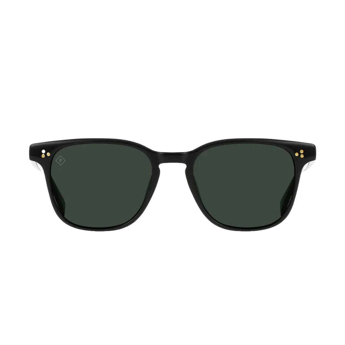 Raen Alvez 54 Sunglasses - Recycled Black/Green Polarized - Image 2