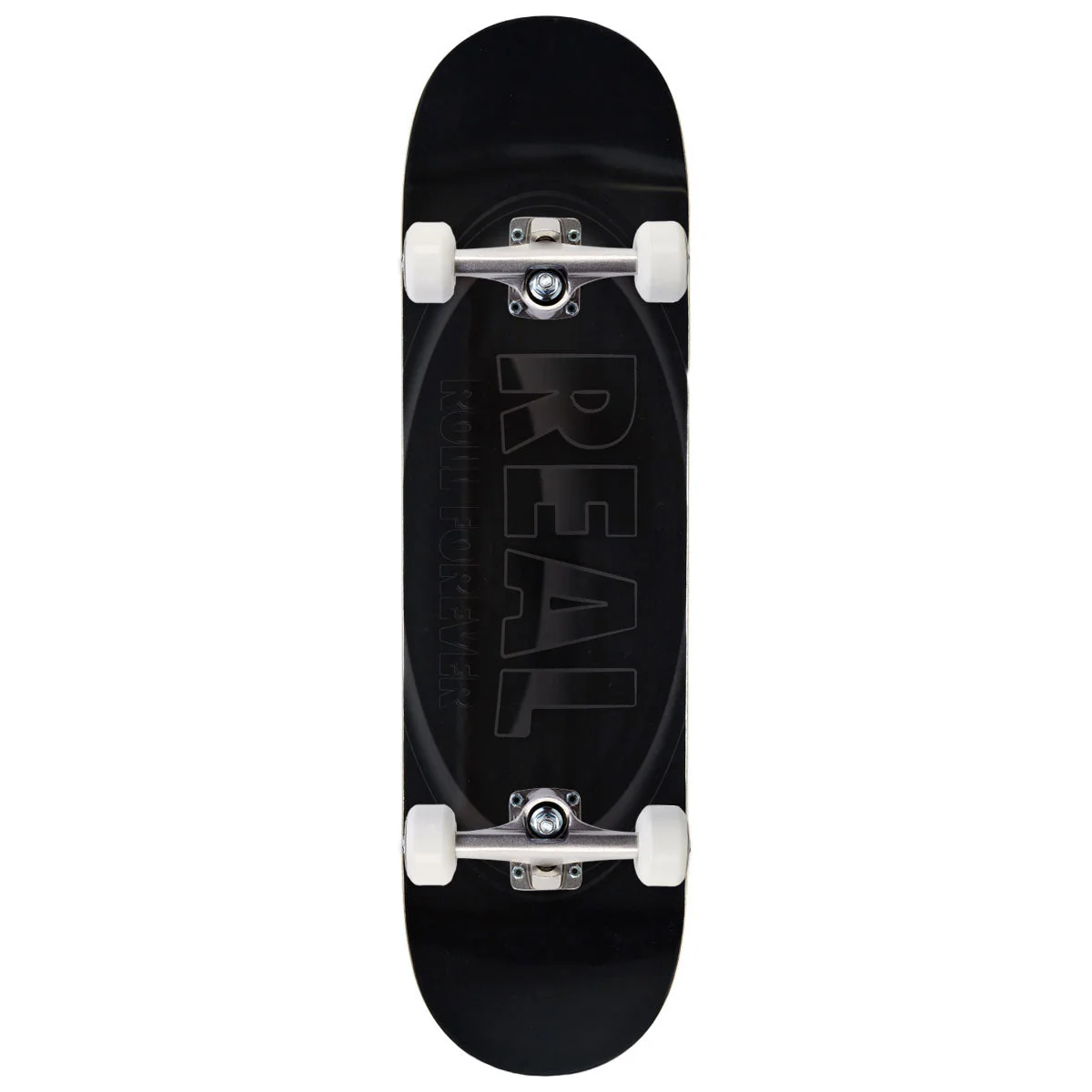 Real DBX Oval Skateboard Complete - Silver Foil - 8.50"