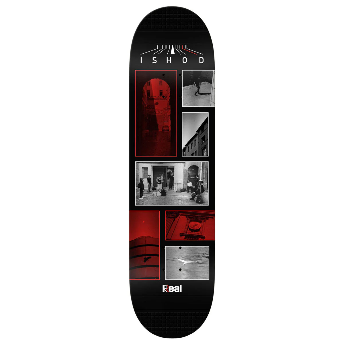 Real Ishod Photos Twin Tail Slick Skateboard Deck - Black - 8.30"
