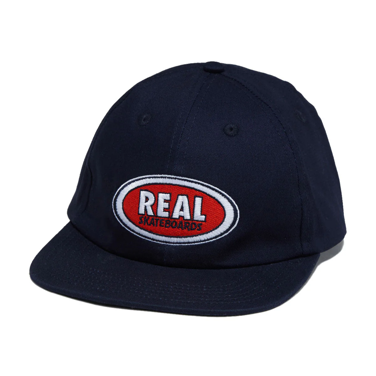 Real Oval Emb Hat - Navy/Red/White