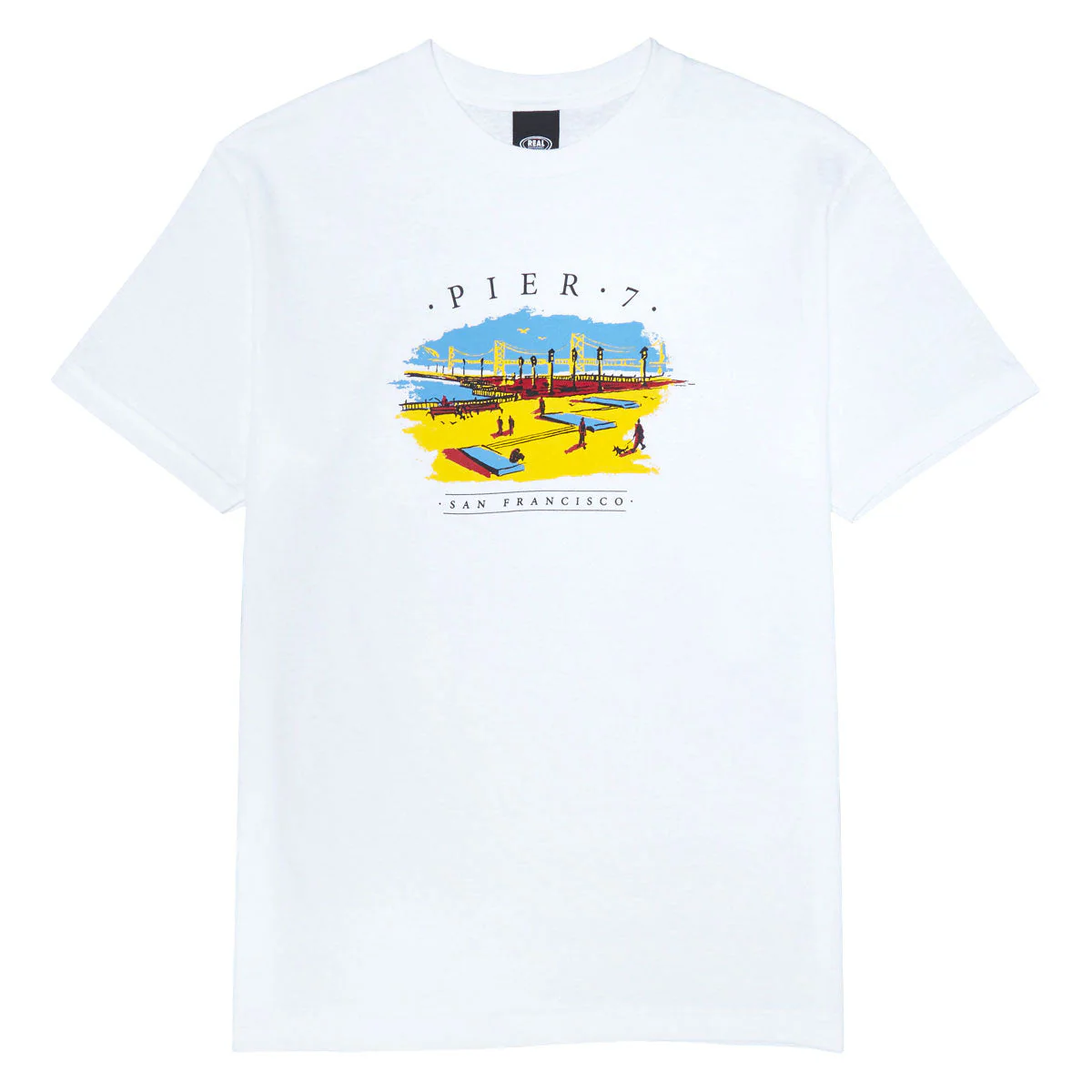Real Pier 7 T-Shirt - White/Multi Color