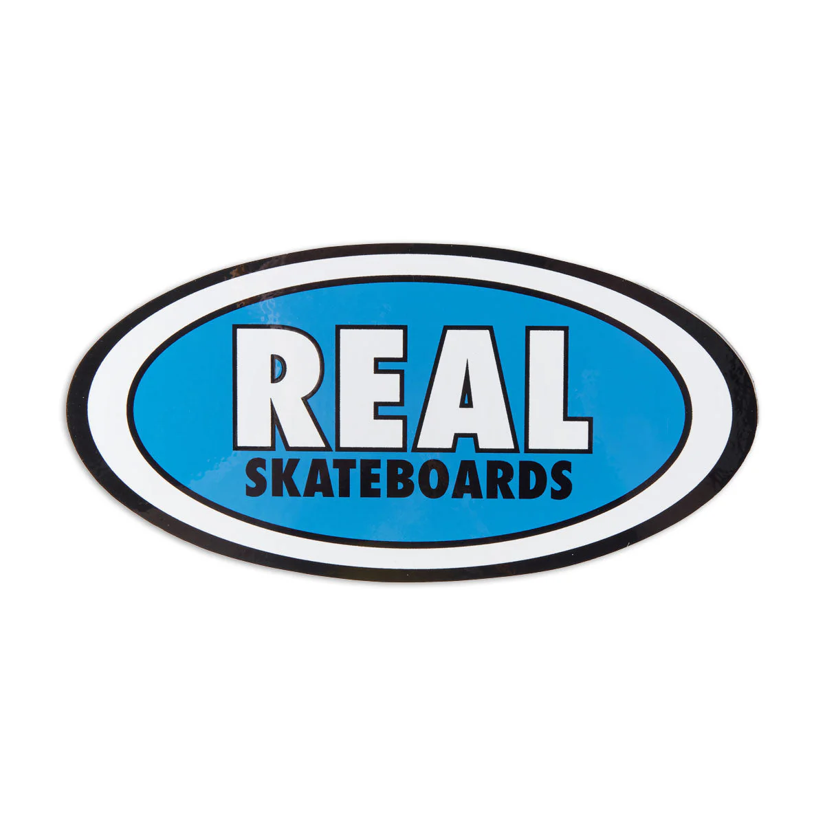 Real Staple Oval MD Sticker - Blue