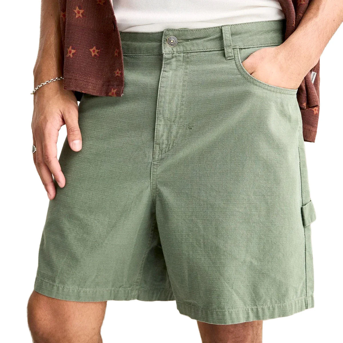 Rhythm Market Walk Shorts - Olive - Image 2