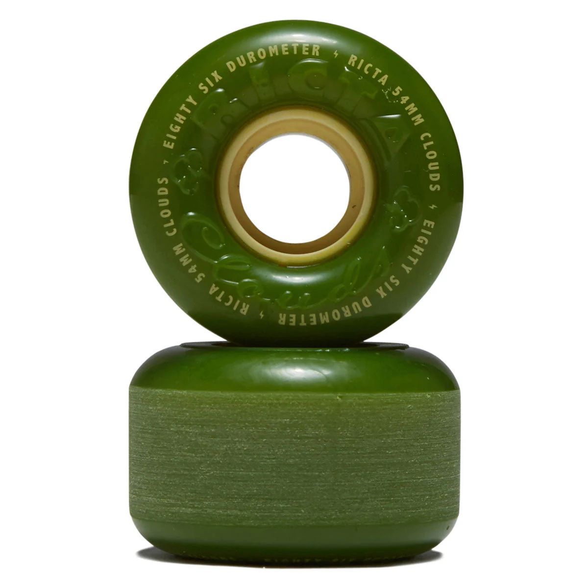 Ricta Clouds 86a Skateboard Wheels - Green - 54mm - Image 2