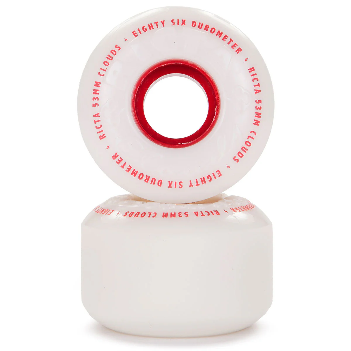 Ricta Clouds 86a Skateboard Wheels - Red - 53mm - Image 2