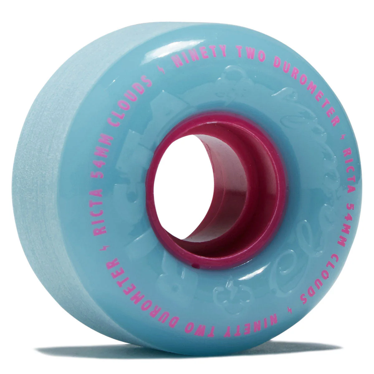 Ricta Clouds 92a Skateboard Wheels - Blue/Pink - 54mm