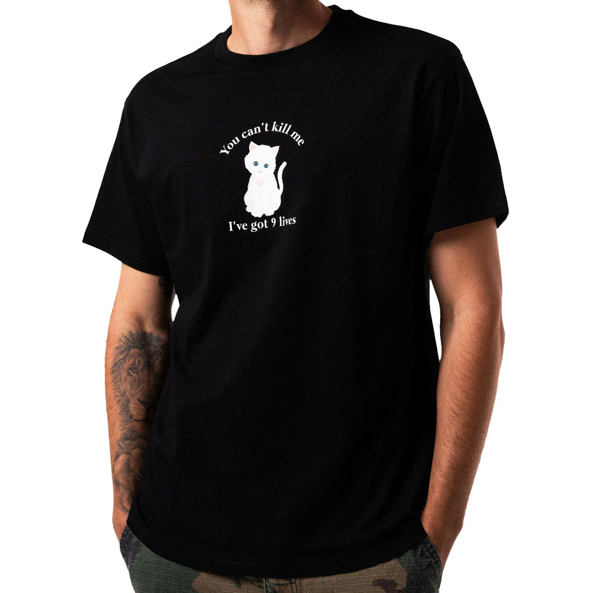 RIPNDIP 9 Lives T-Shirt - Black - Image 2