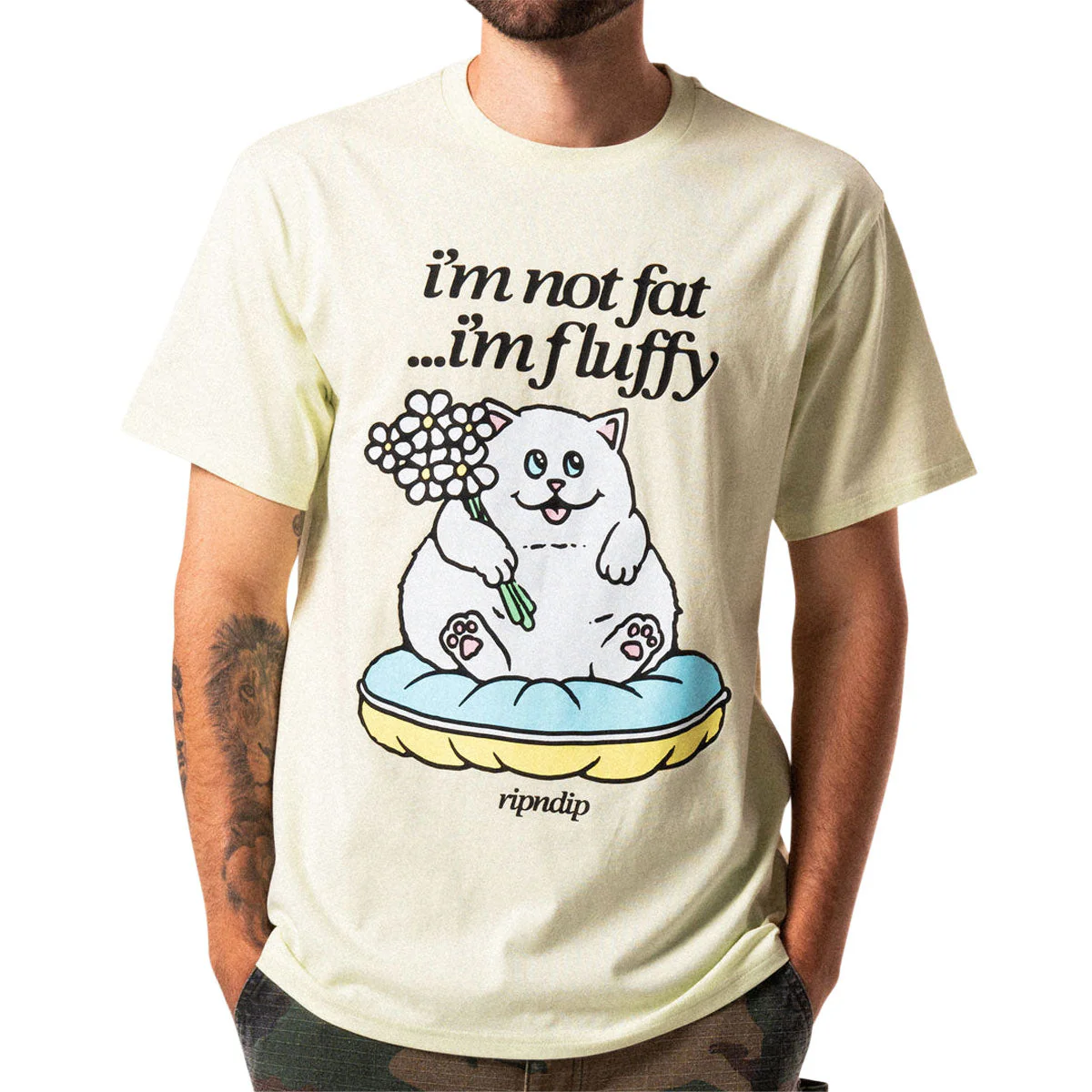 RIPNDIP Fluffy Baby T-Shirt - Light Lime - Image 2