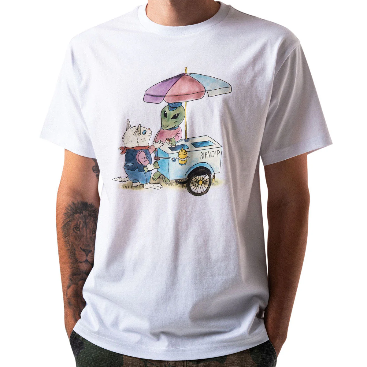 RIPNDIP Nerm Frios T-Shirt - White - Image 3