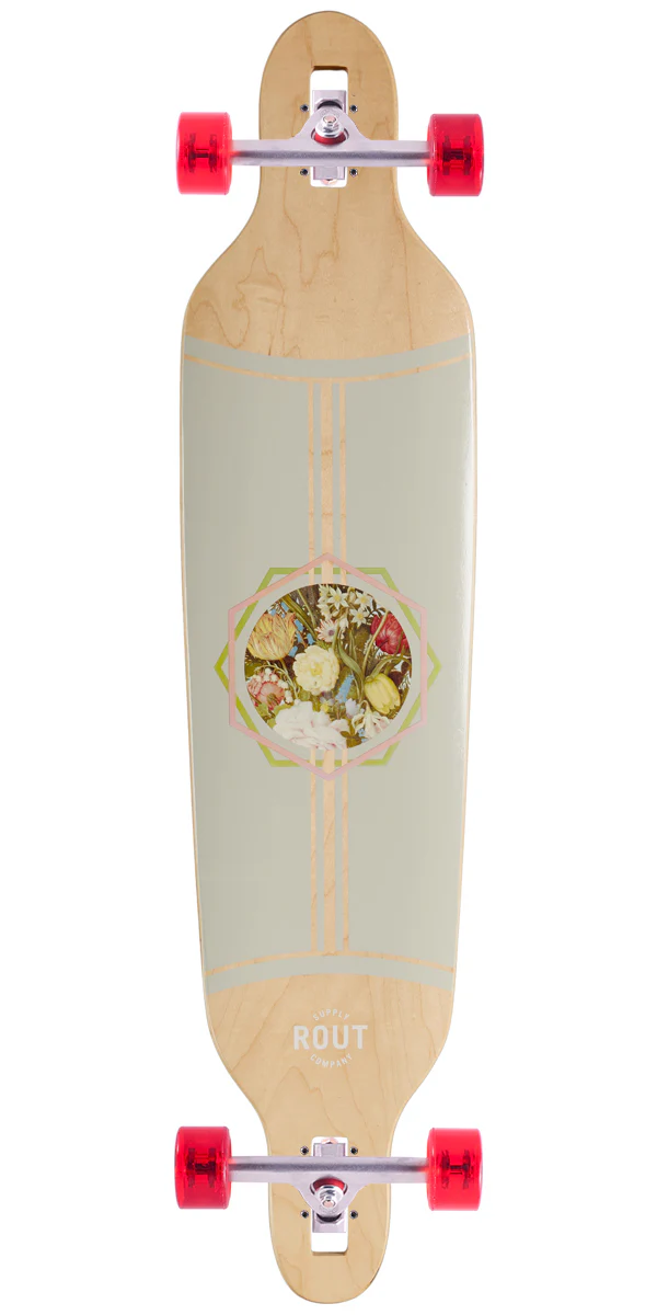 Rout Floral Drop-Thru Longboard Complete