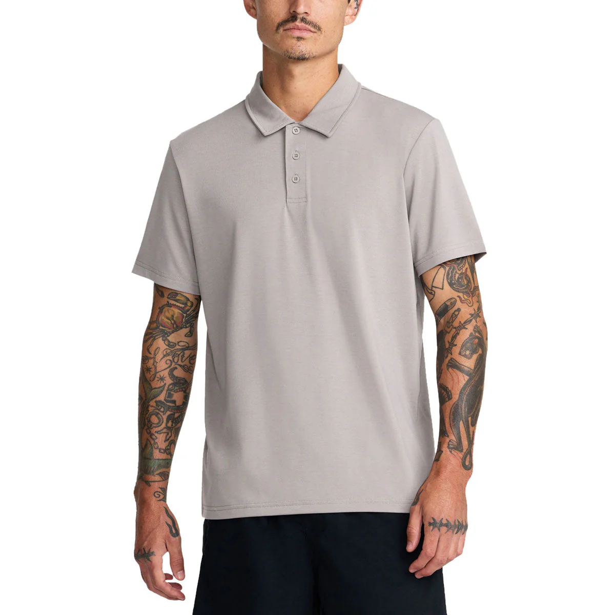RVCA Balance Polo Shirt - Brown Stone