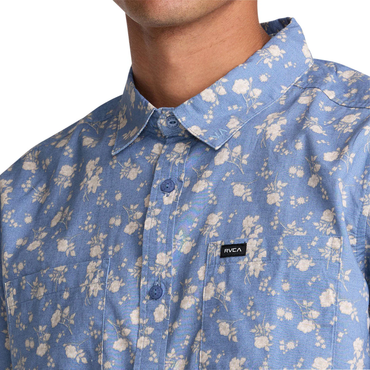 RVCA Breezy Shirt - Vintage Blue - Image 3