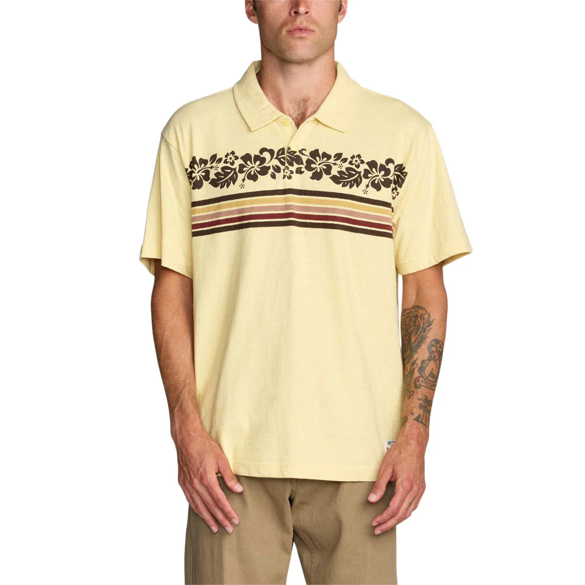 RVCA Cutback Polo Shirt - Butter