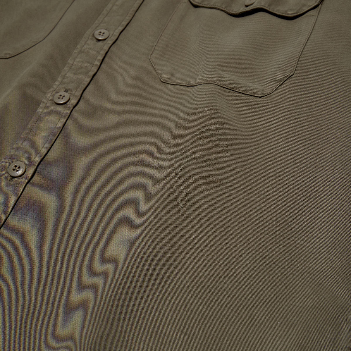 RVCA Mel G Moon Flower Long Sleeve Shirt - Mushroom - Image 4