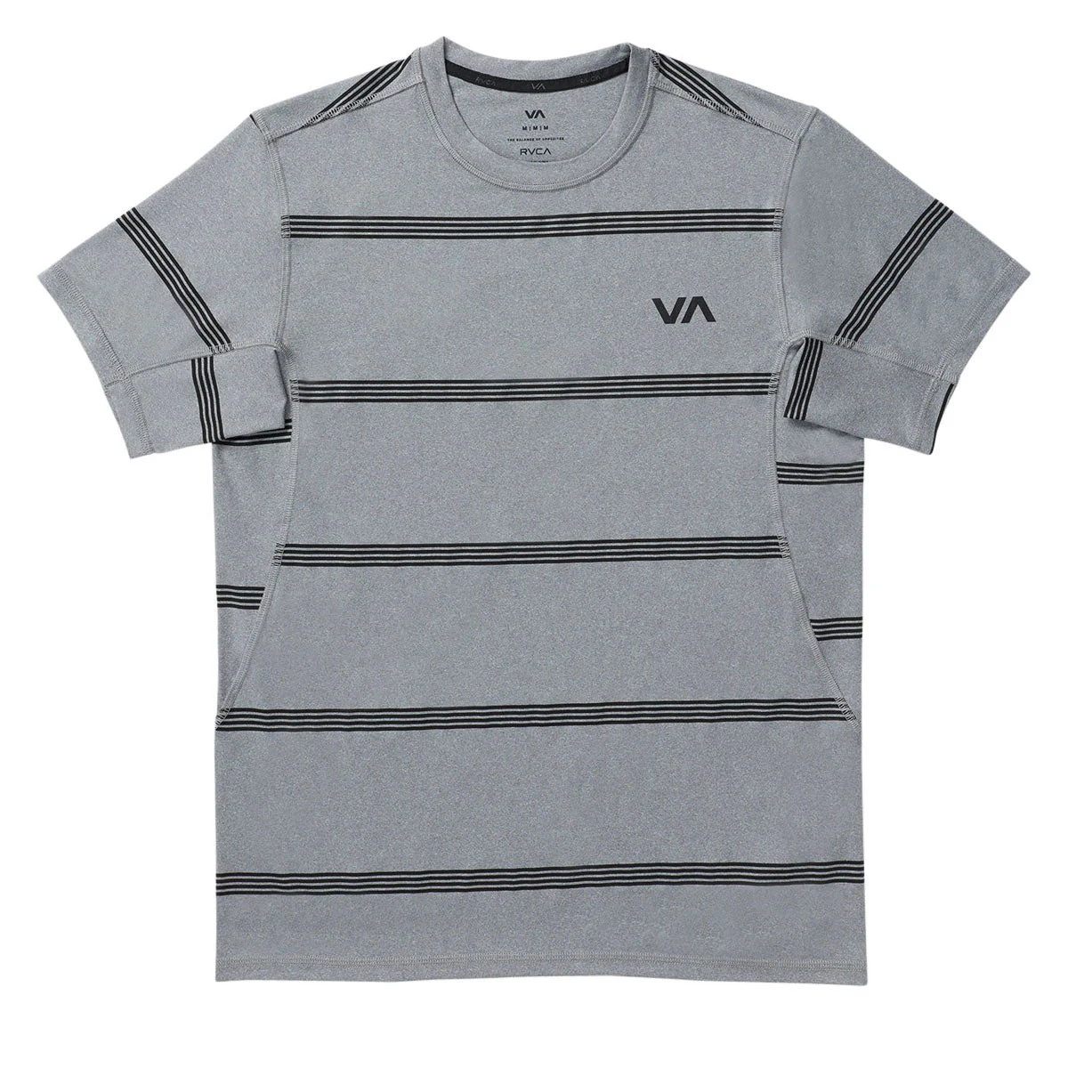 RVCA Sport Vent Stripe Shirt - Heather Grey - Image 5