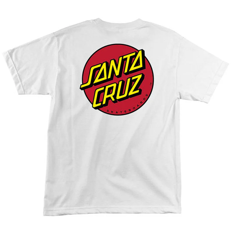 Santa Cruz Classic Dot T-Shirt - White