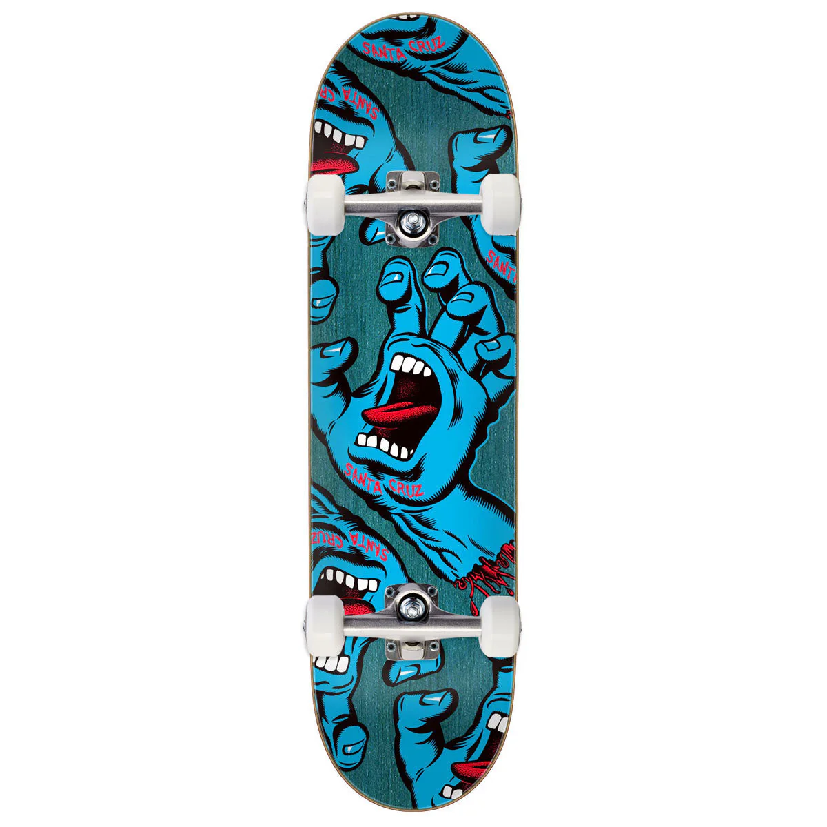Santa Cruz Crowded Hand Skateboard Complete - 8.25"