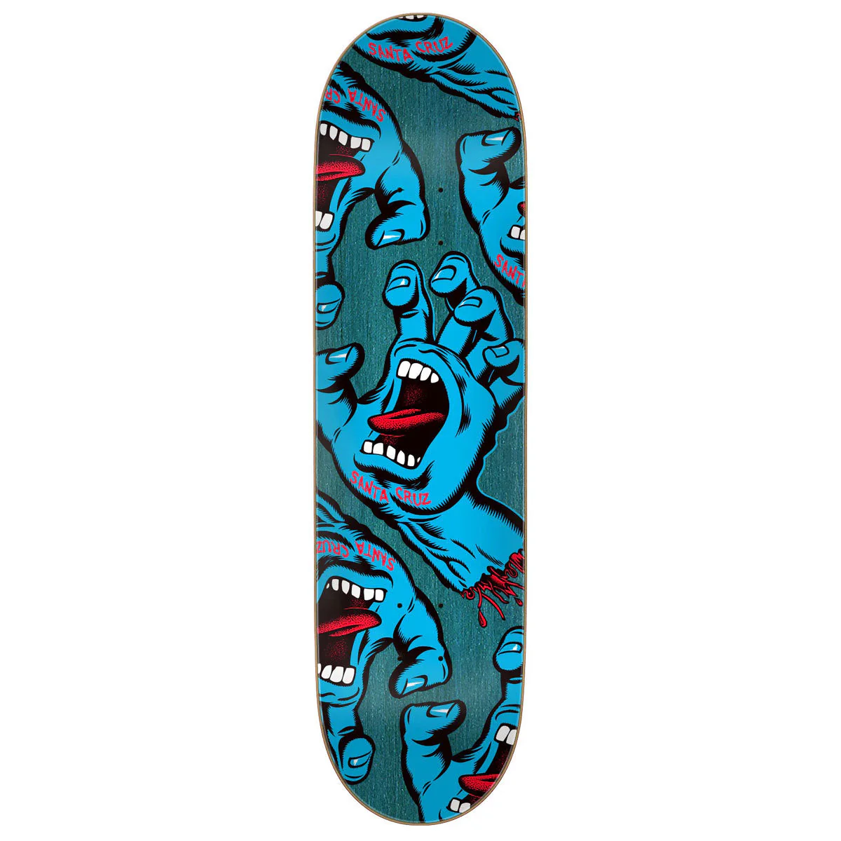 Santa Cruz Crowded Hand Skateboard Deck - 8.25"