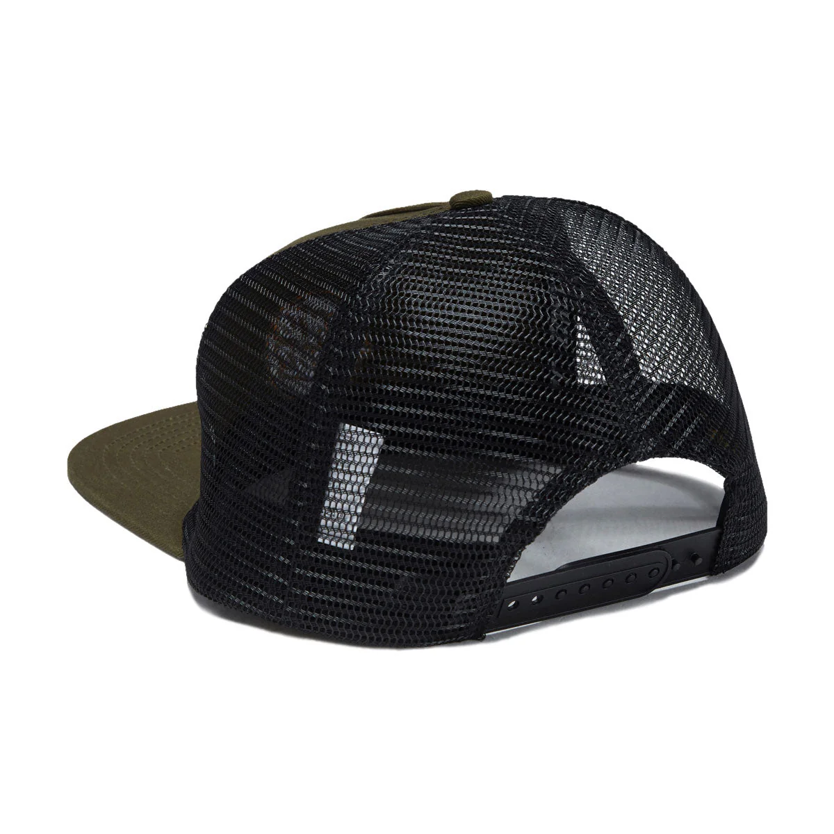 Santa Cruz Cruz Embroidered Trucker Hat - Olive/Black - Image 2