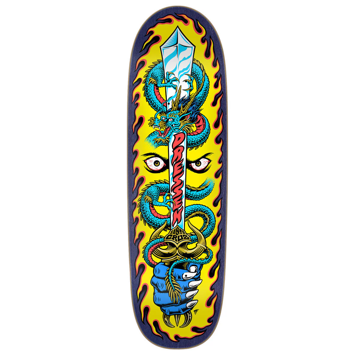 Santa Cruz Dressen Sword Pro Shaped Skateboard Deck - 9.25"