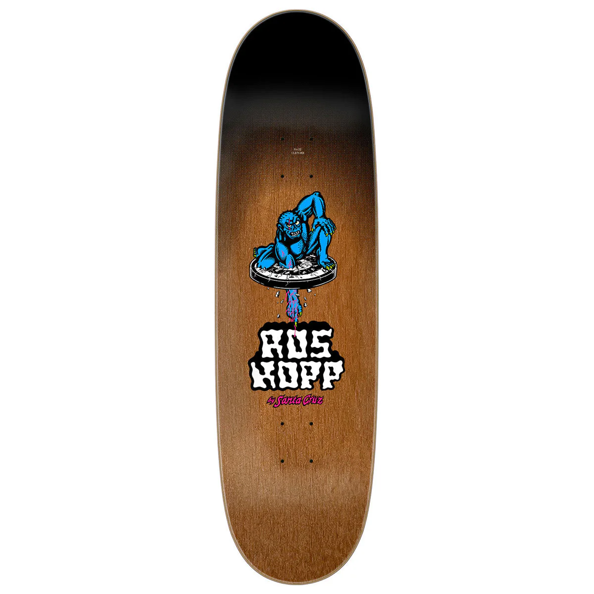 Santa Cruz Roskopp Screaming Arm Pro Skateboard Deck - 9.00" - Image 2