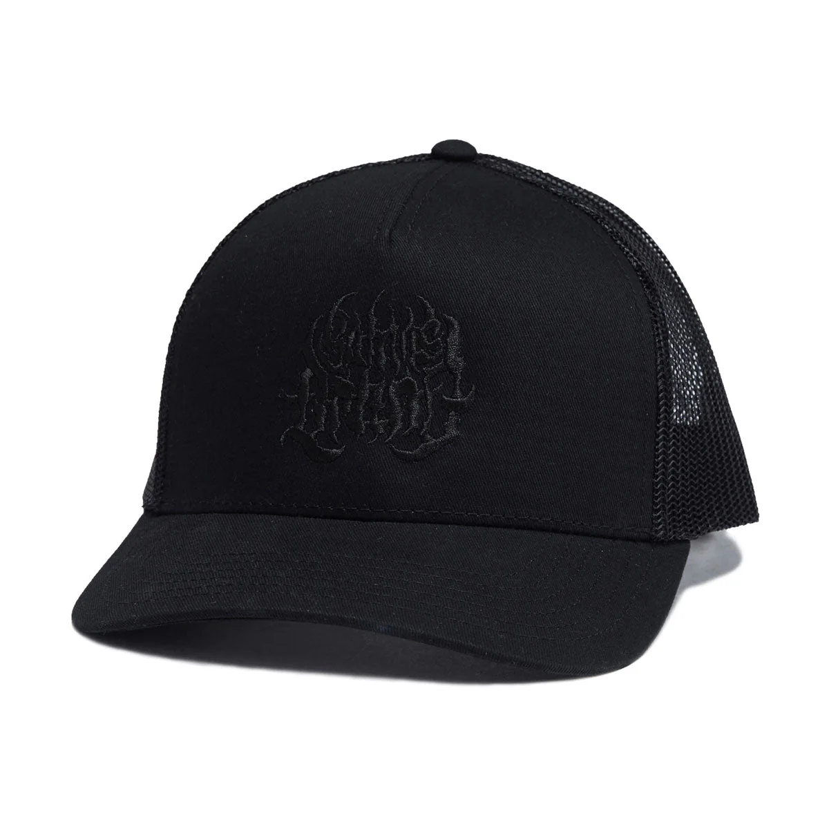 Satan's Drano Trucker Hat - Black/Black