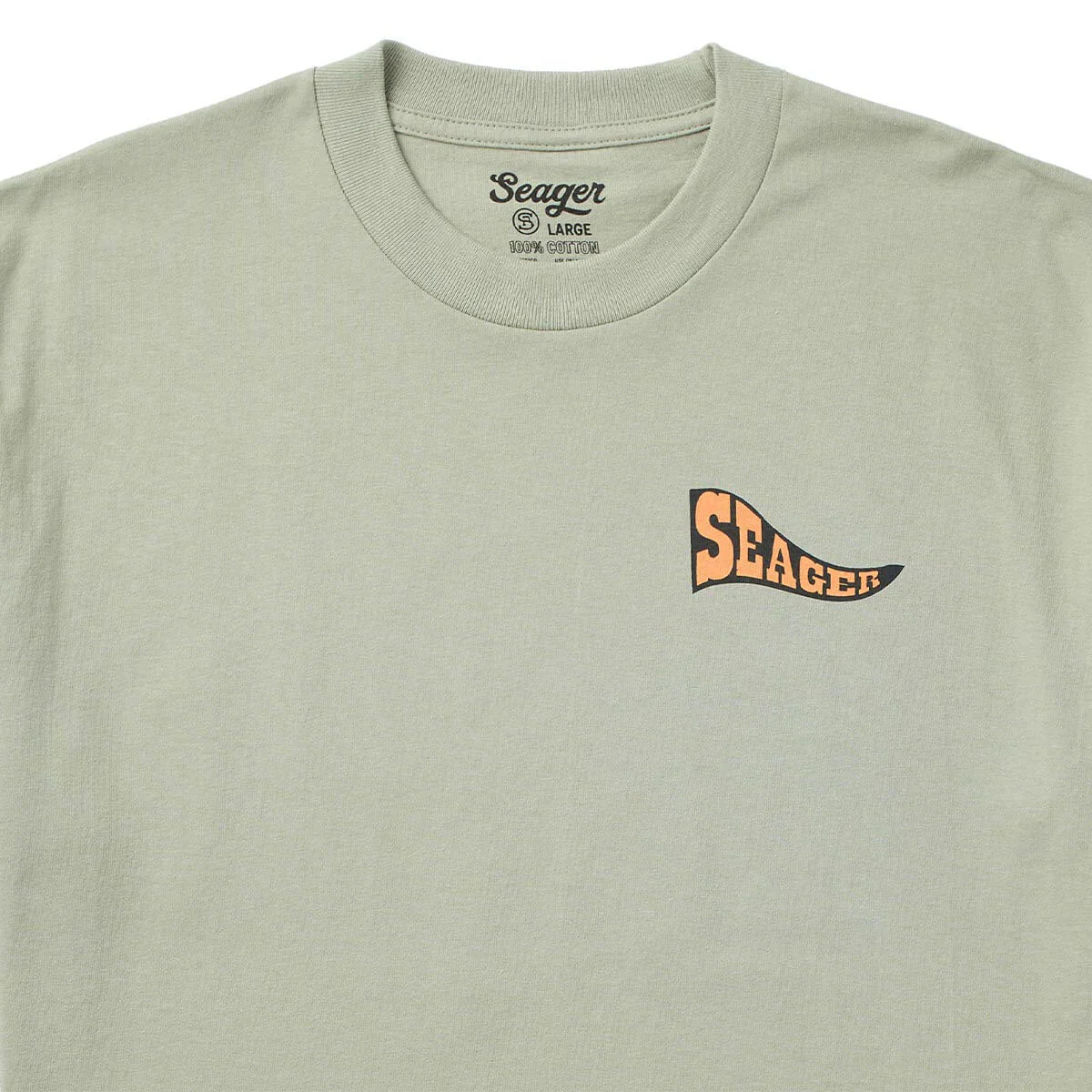 Seager Long Ride T-Shirt - Desert Green - Image 3