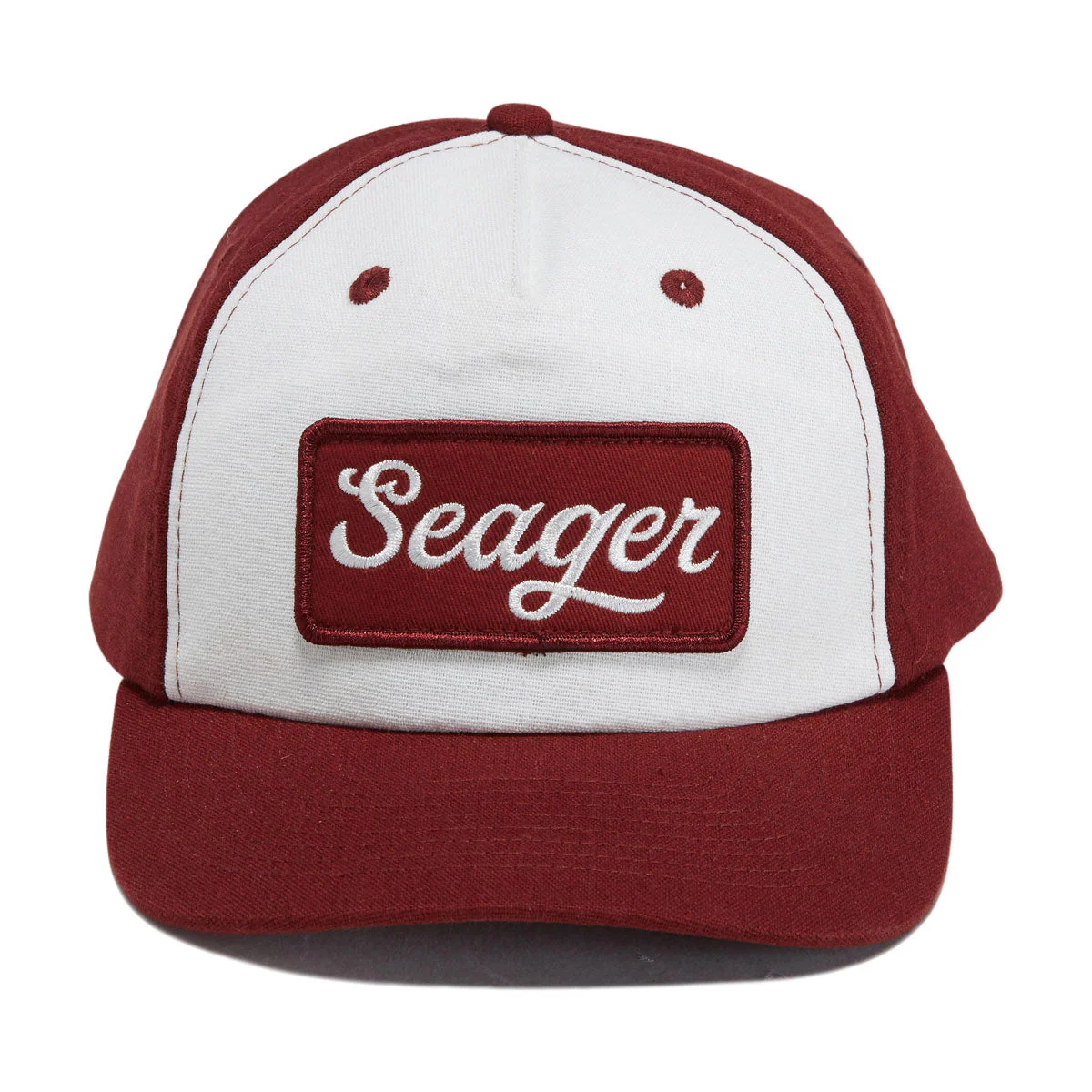 Seager Uncle Bill Snapback Hat - Red/White - Image 5
