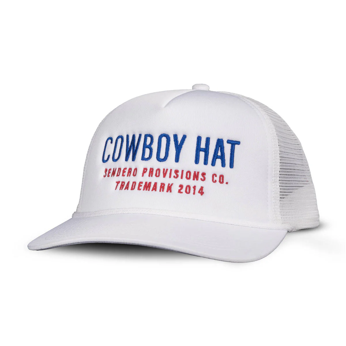 Sendero Cowboy Hat - White/Red/Blue