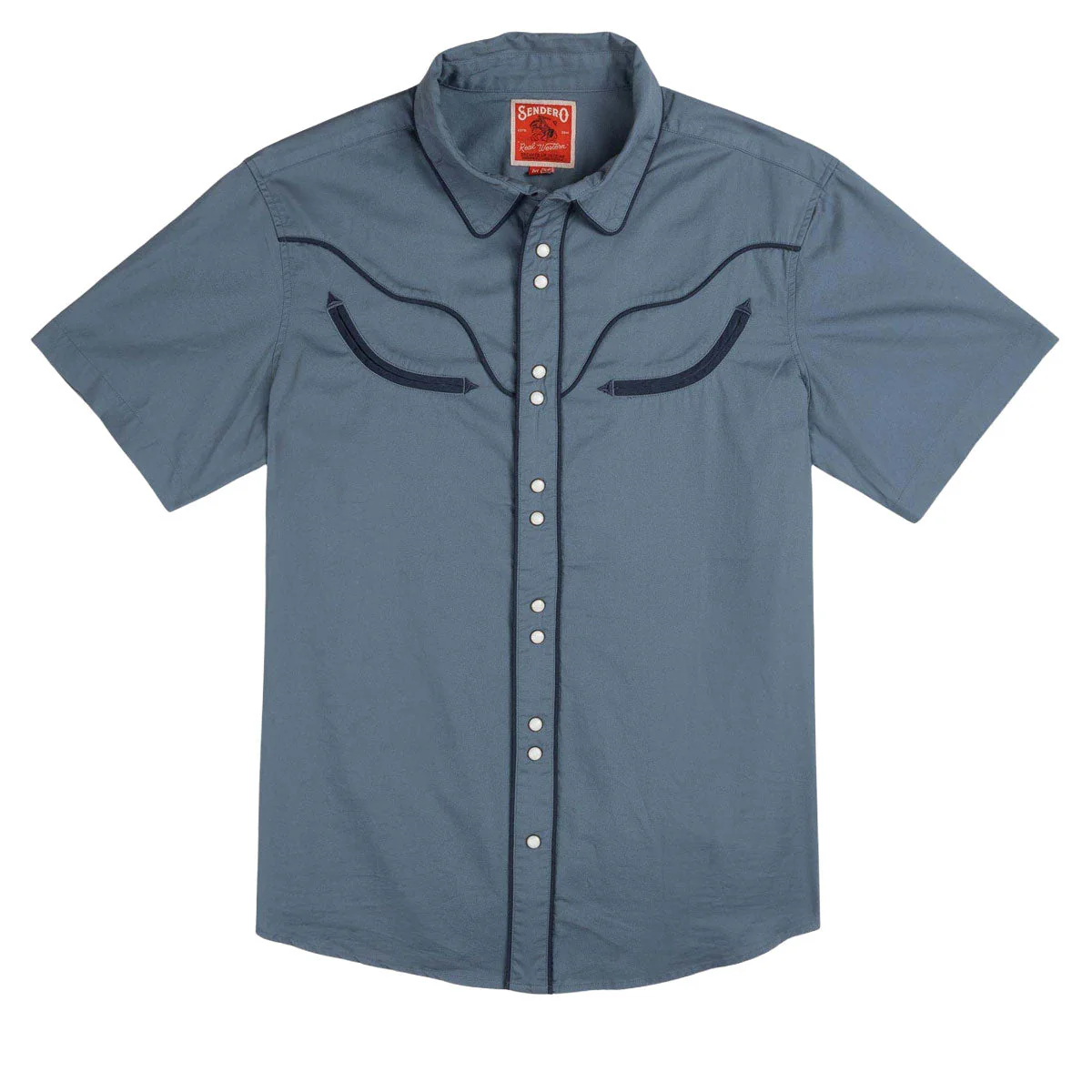Sendero The Prescott Western Shirt - Faded Navy