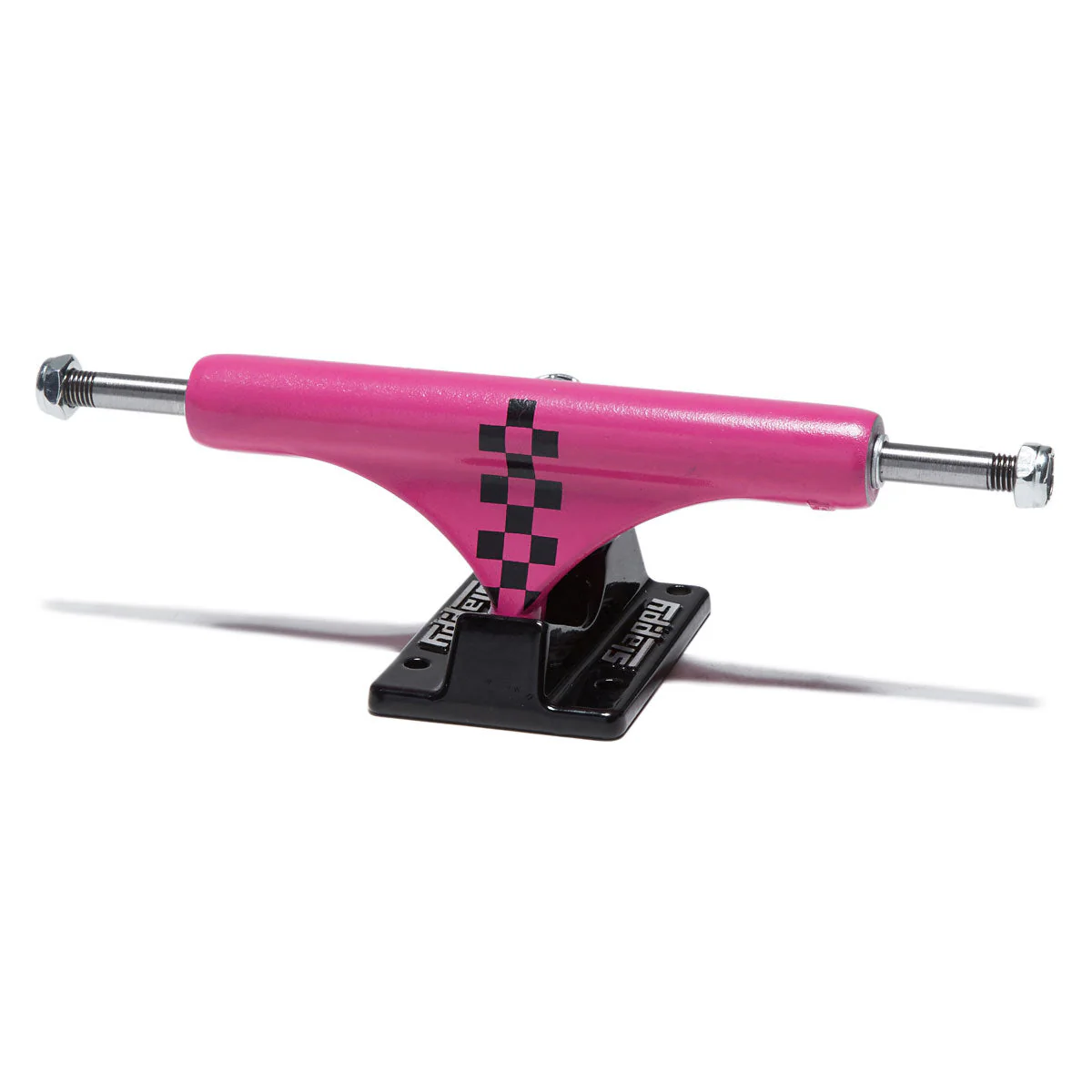 Slappy ST1 Classic Arisa Trew Checker Skateboard Trucks - Pink/Black - 8.00"