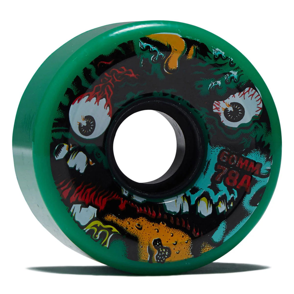 Slime Balls Roskopp Face Two Reissue OG Slime 78a Skateboard Wheels - Green - 60mm