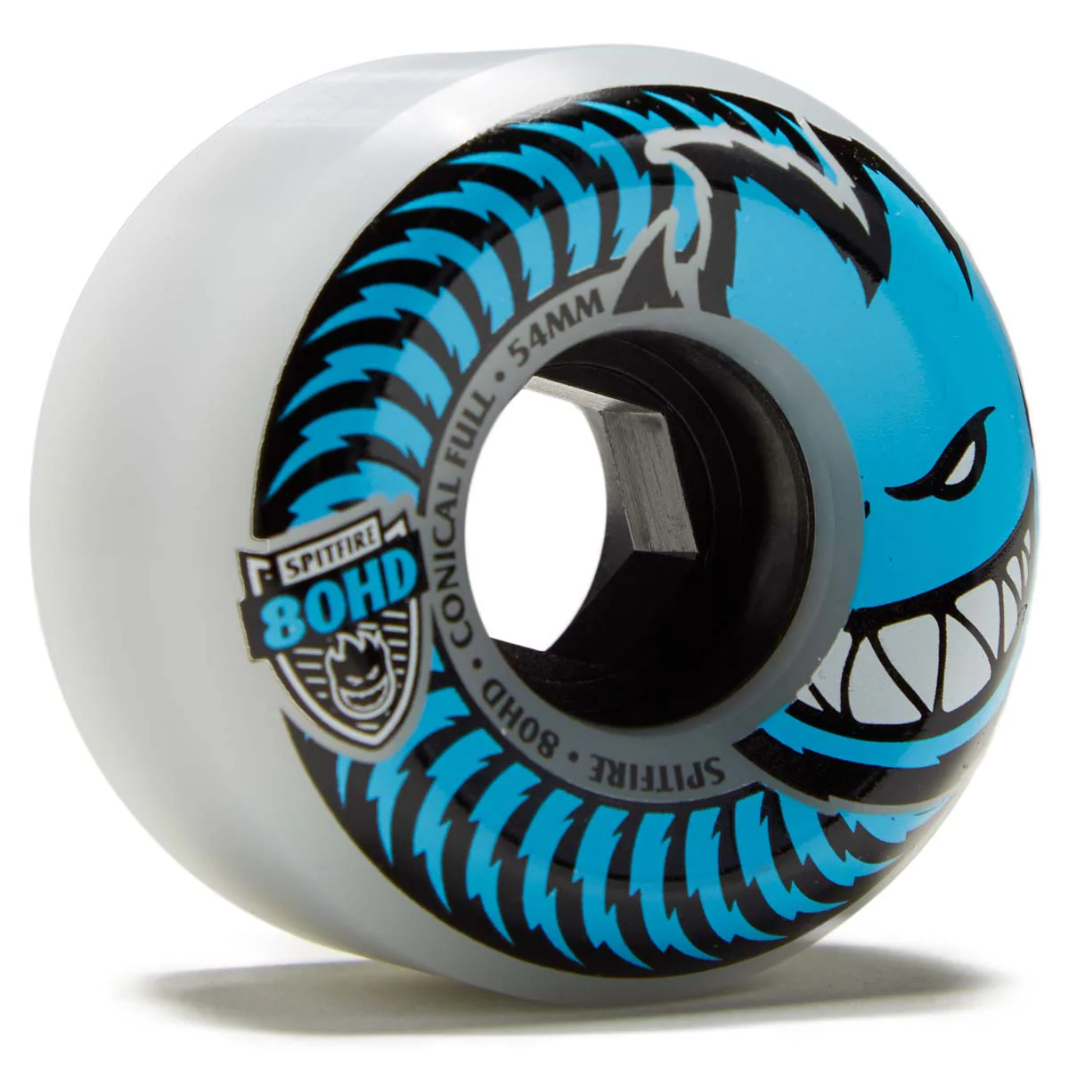 Spitfire 80hd Conical Full Skateboard Wheels - Clear - 54mm