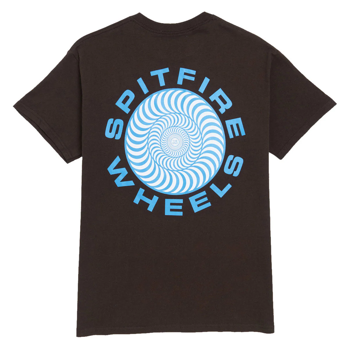 Spitfire Classic '87 Swirl Fill T-Shirt - Dark Chocolate/Blue/White