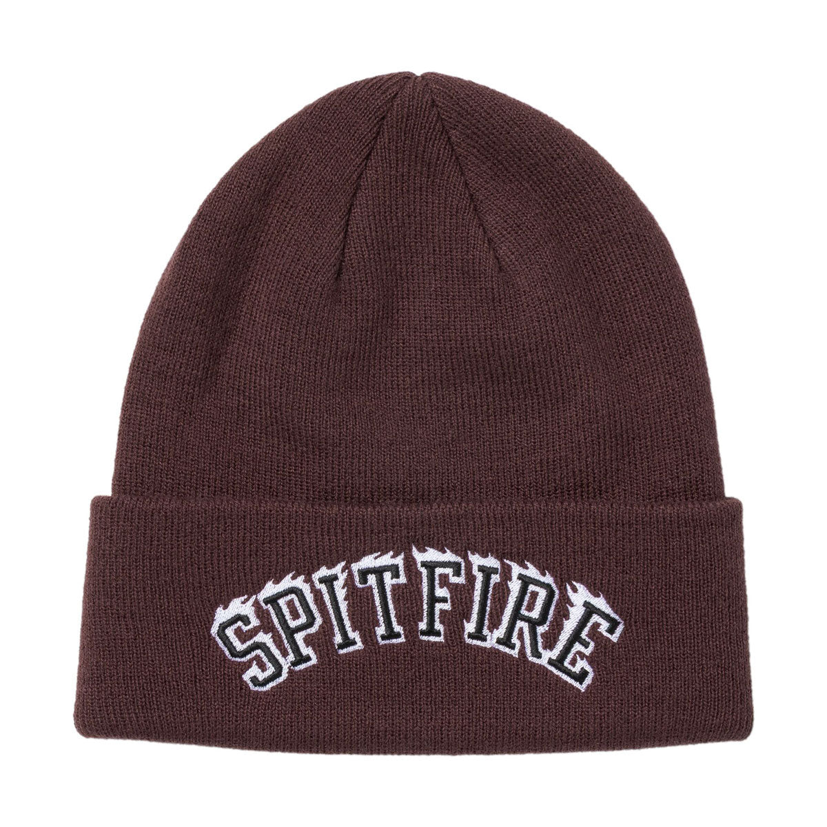 Spitfire Team Bighead Flame Script Beanie - Dark Red/Black/White