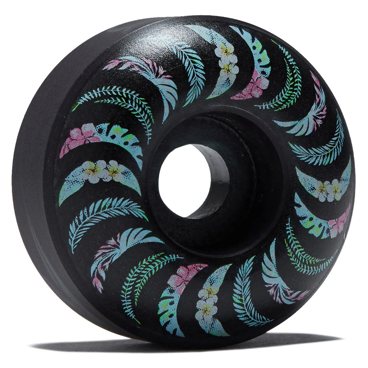 Spitfire Team Floral F4 99d Classic Skateboard Wheels - Teal/Black Swirl - 53mm