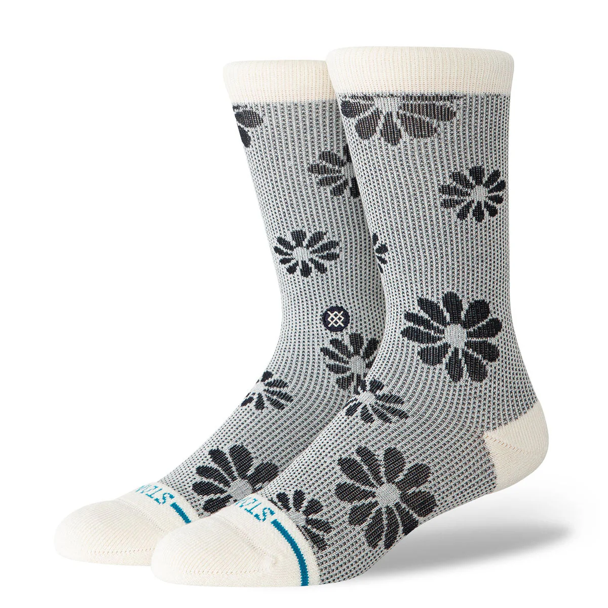Stance Floral Stitch Crew Socks - Ivory