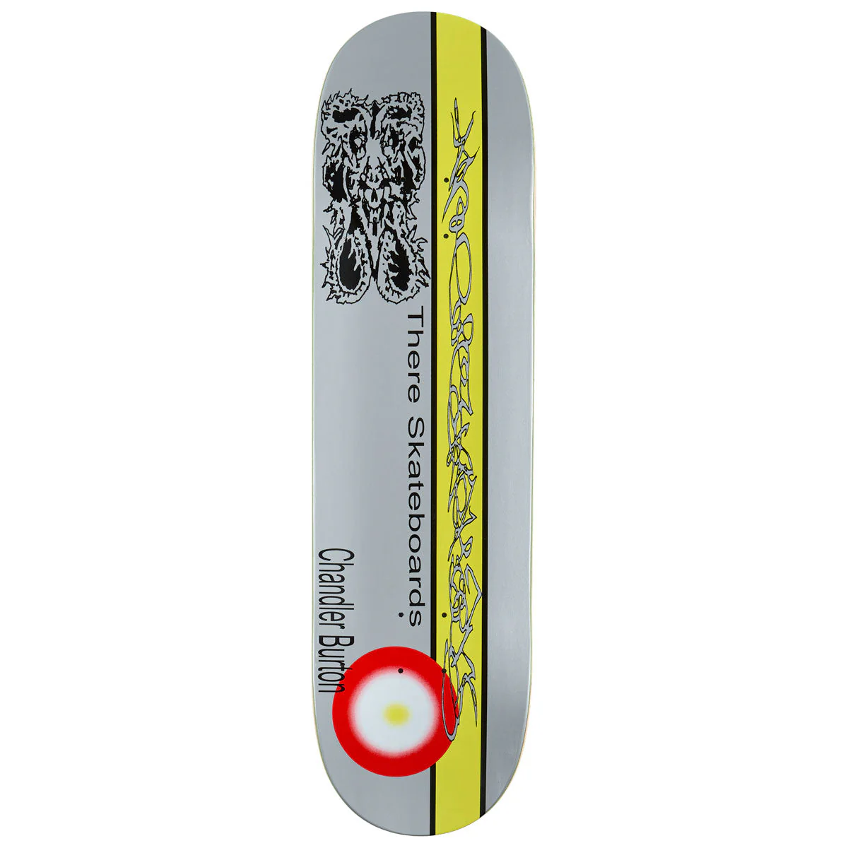 There Chandler Cannonball Ghostrider Skateboard Deck - Grey - 8.50"