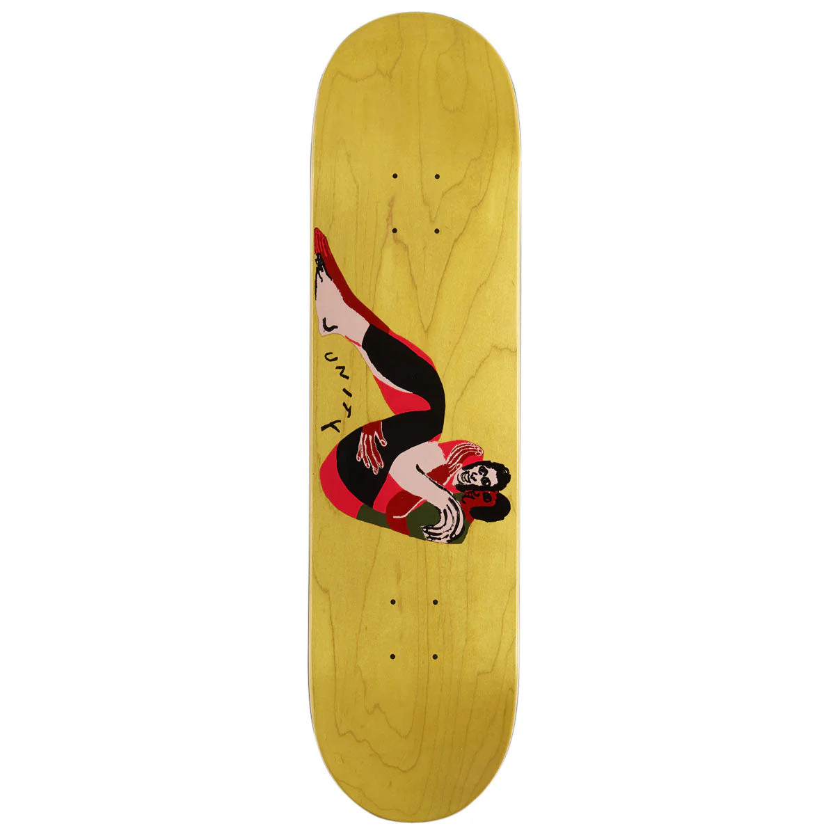 There Unity With You Skateboard Deck - Yellow - 8.12"