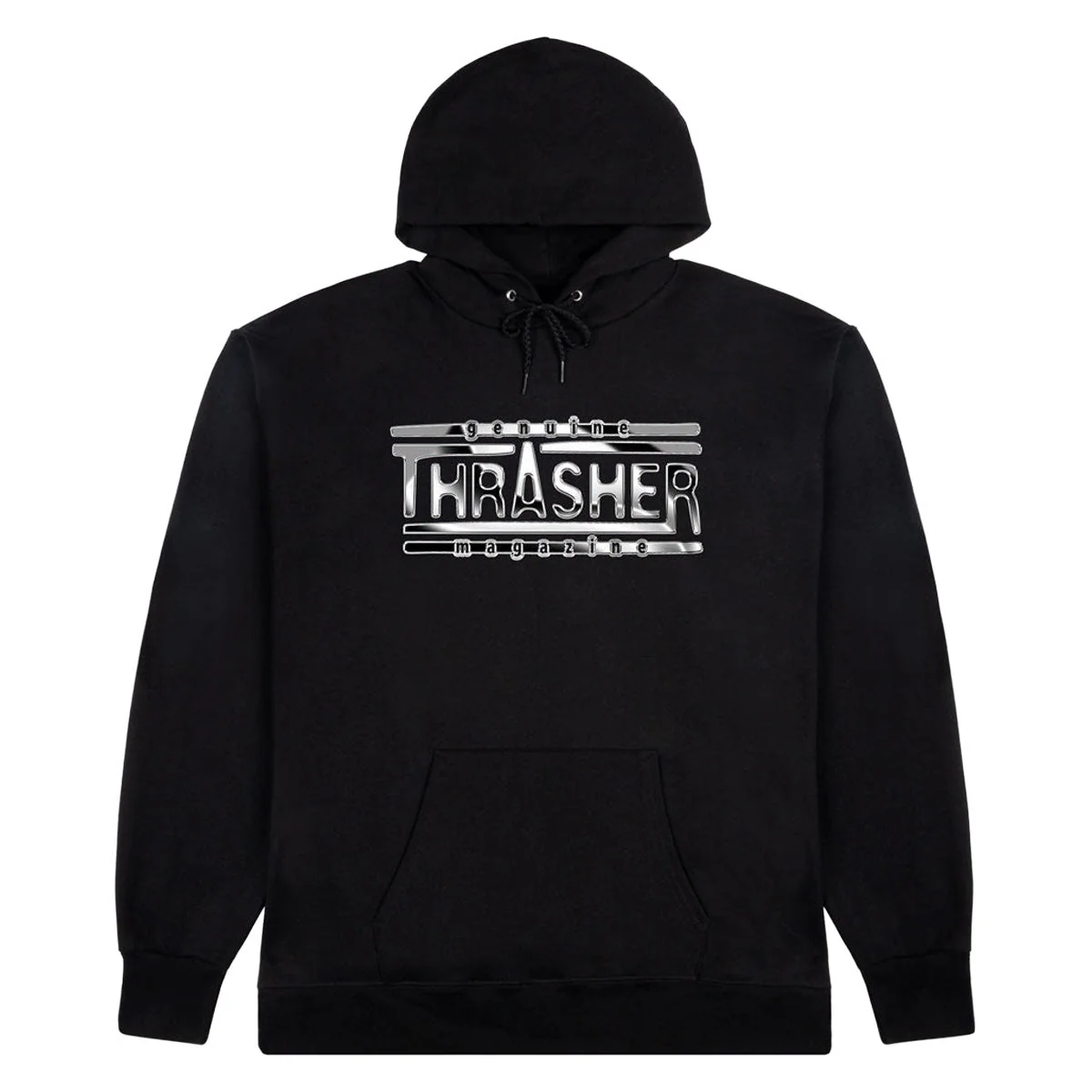 Thrasher Chrome Genuine Hoodie - Black