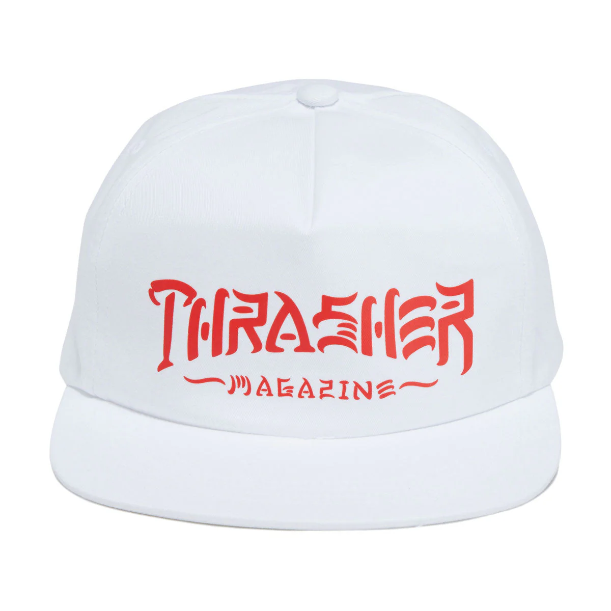 Thrasher Thrash & Destroy Snapback Hat - White - Image 5