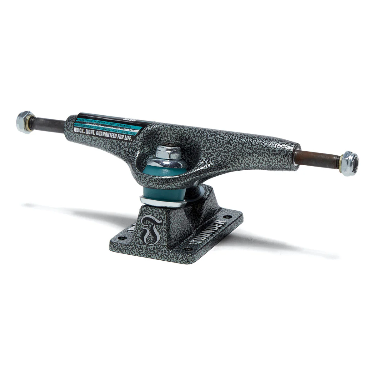 Thunder Team T-II Leviathan Skateboard Trucks - Black/Teal - 148mm - Image 2
