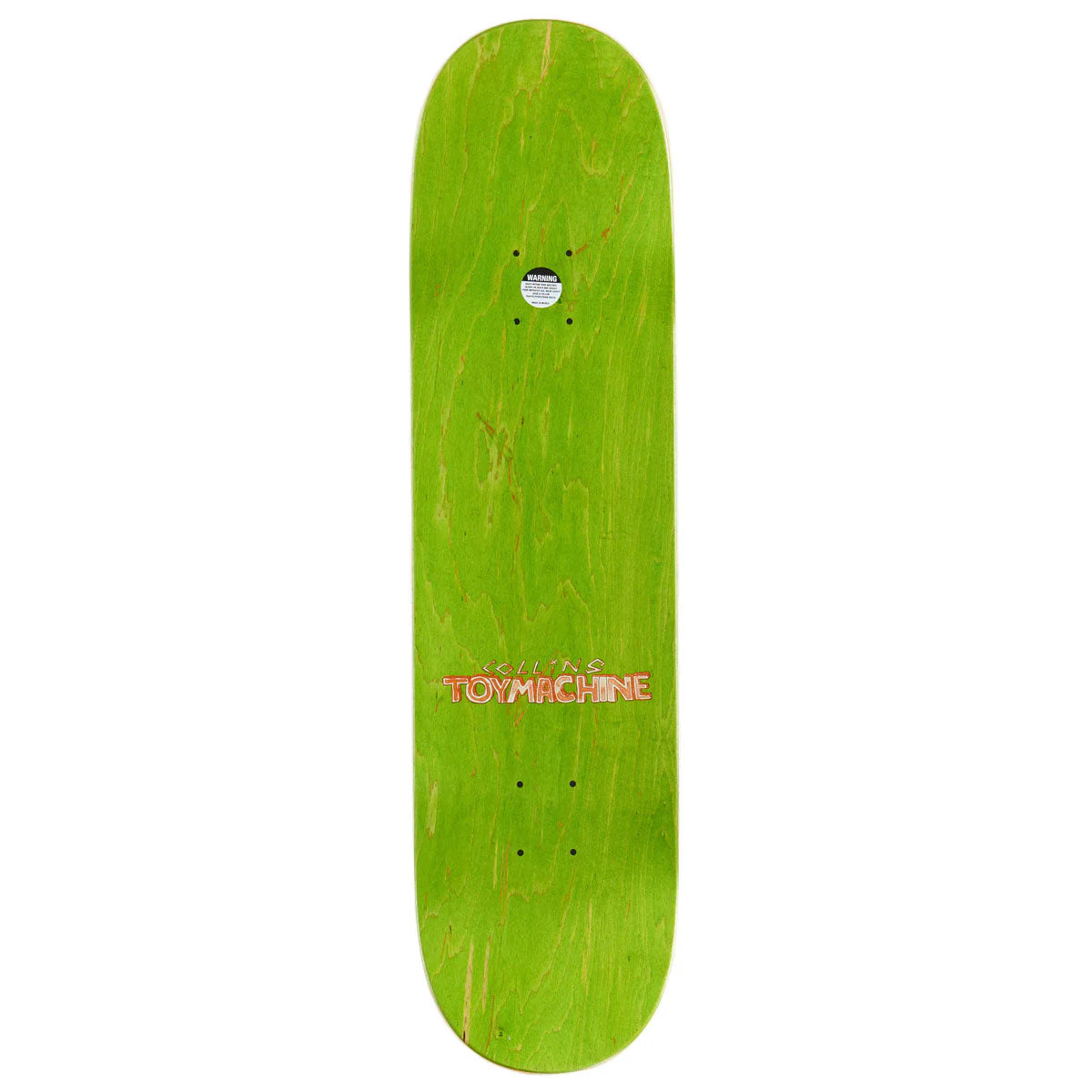 Toy Machine Collins Mohawk Skateboard Deck - 8.25" - Image 2