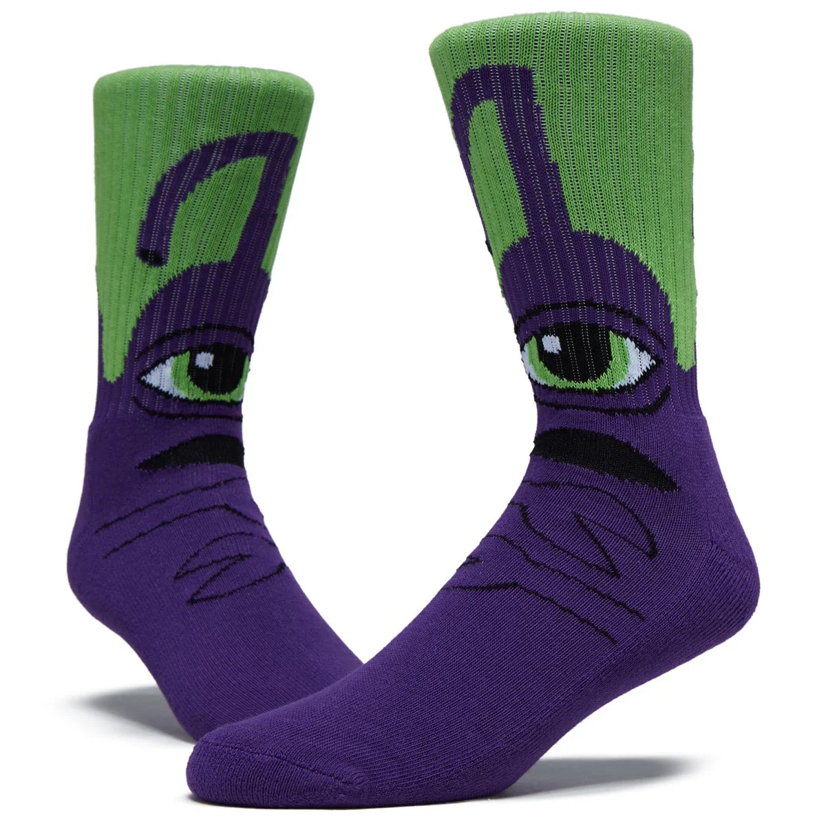 Toy Machine Sect Hug Socks - Purple - Image 2