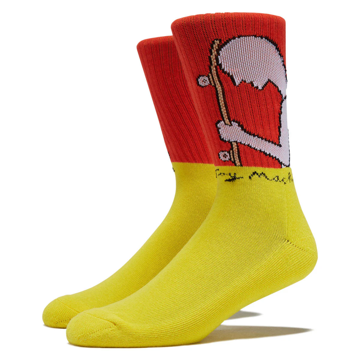 Toy Machine Skater Socks - Yellow